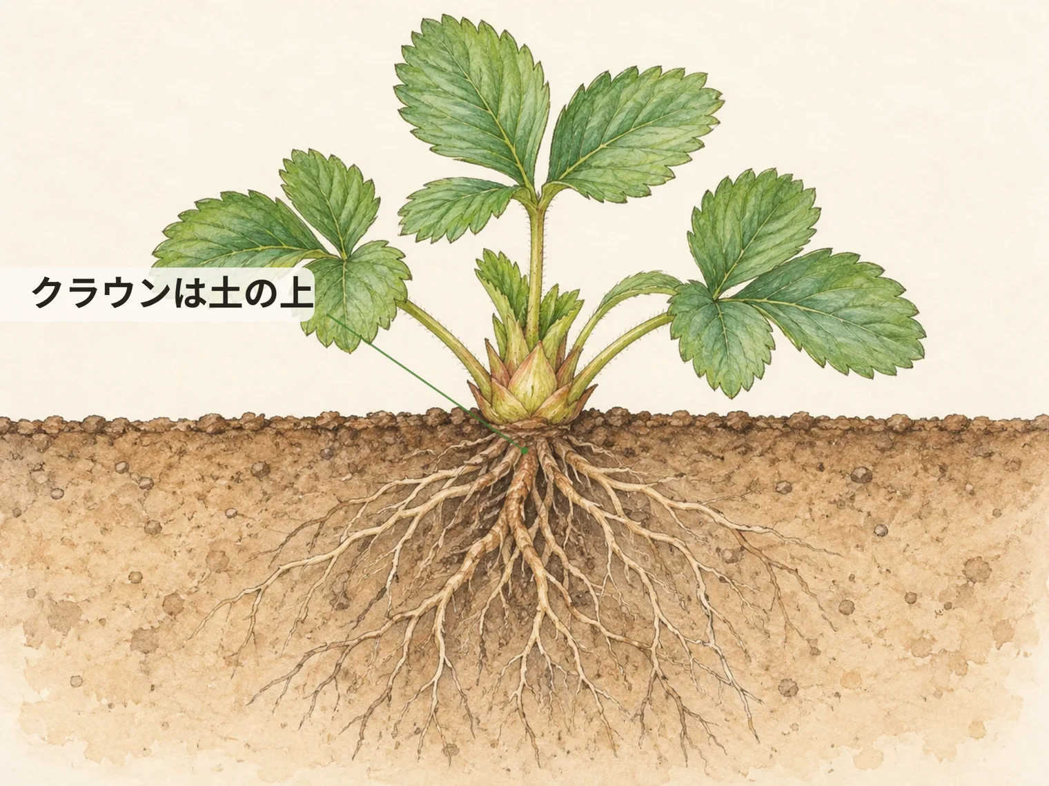 クラウンは土の上